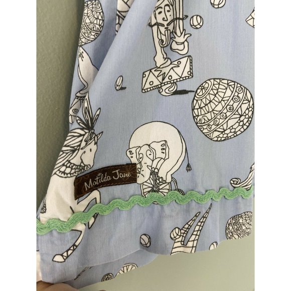 Matilda Jane Top Girls Size 4 Blue circus parade - Picture 6 of 6